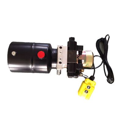 DC 12V 1.6KW  Work Pressure 18Mpa with Round Steel Tank Mini Hydraulic Power Packs for Fork-lifts