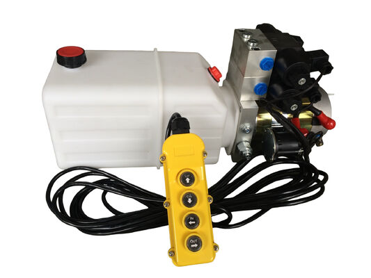 G3/8" Oil Port Mini Hydraulic Power Packs , DC 24v Hydraulic Power Pack With 8L Plastic Oil Tank
